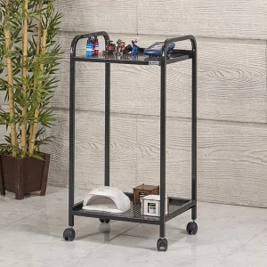arya cihaz taşıma ve setup sehpası | 2 raflı siyah sac