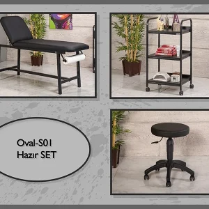 hazır setler | oval s01 | sedye, cihaz sehpası, tabure