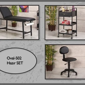 hazır setler | oval s02 | sedye, cihaz sehpası, sandalye